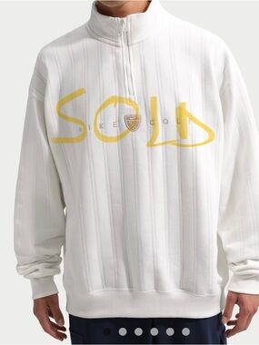 Nike Fairway Fresh Men's Therma-FIT Oversized 1/2-Zip Golf Top Size L limestone